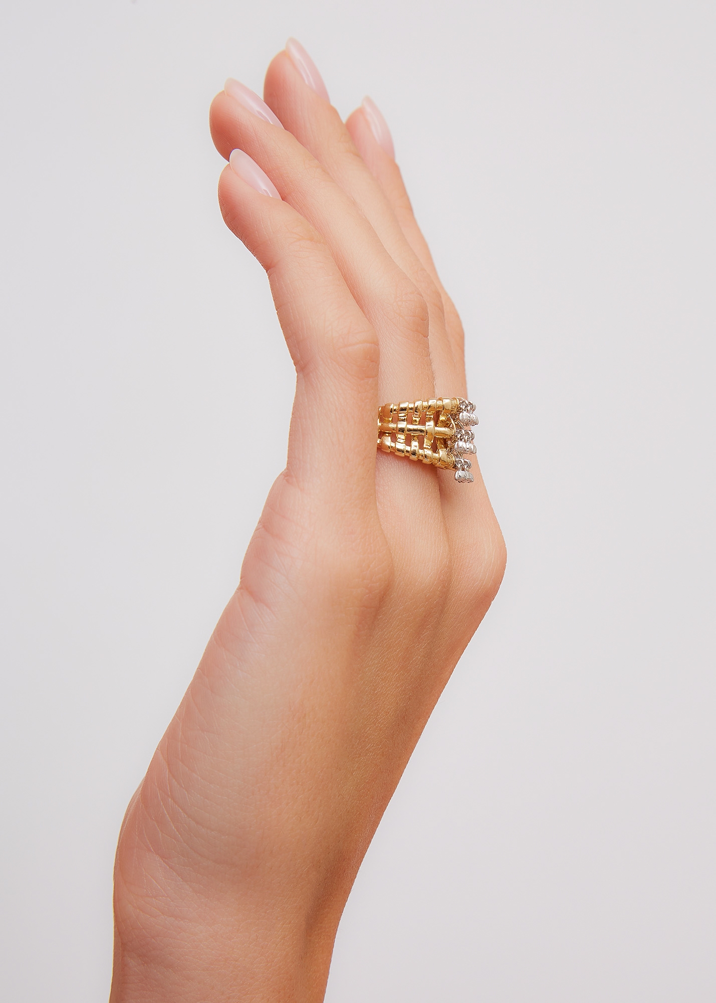 BAGUE RAPHIA PM OR JAUNE