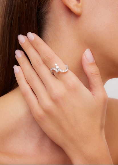 BAGUE VOUS & MOI DIAMANTS OR BLANC