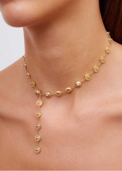 COLLIER PRESSIONS OR JAUNE