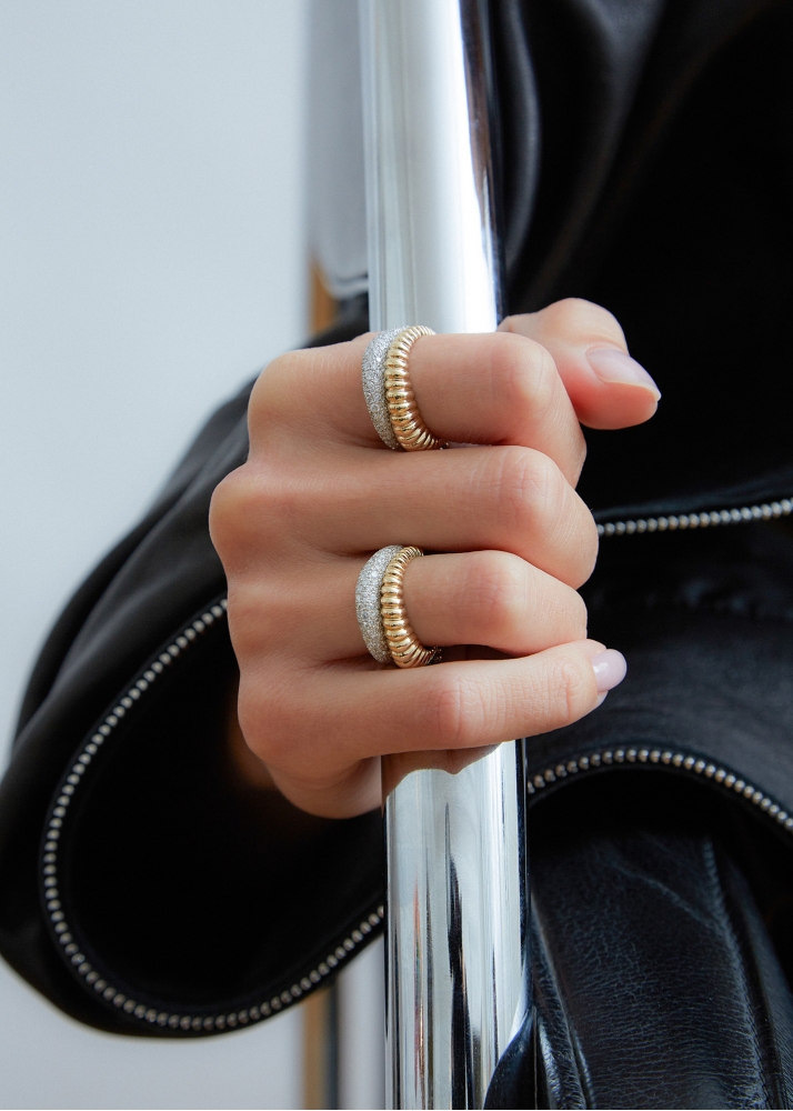 BAGUE BOUÉE VAGUE DIAMANTS 2 ORS