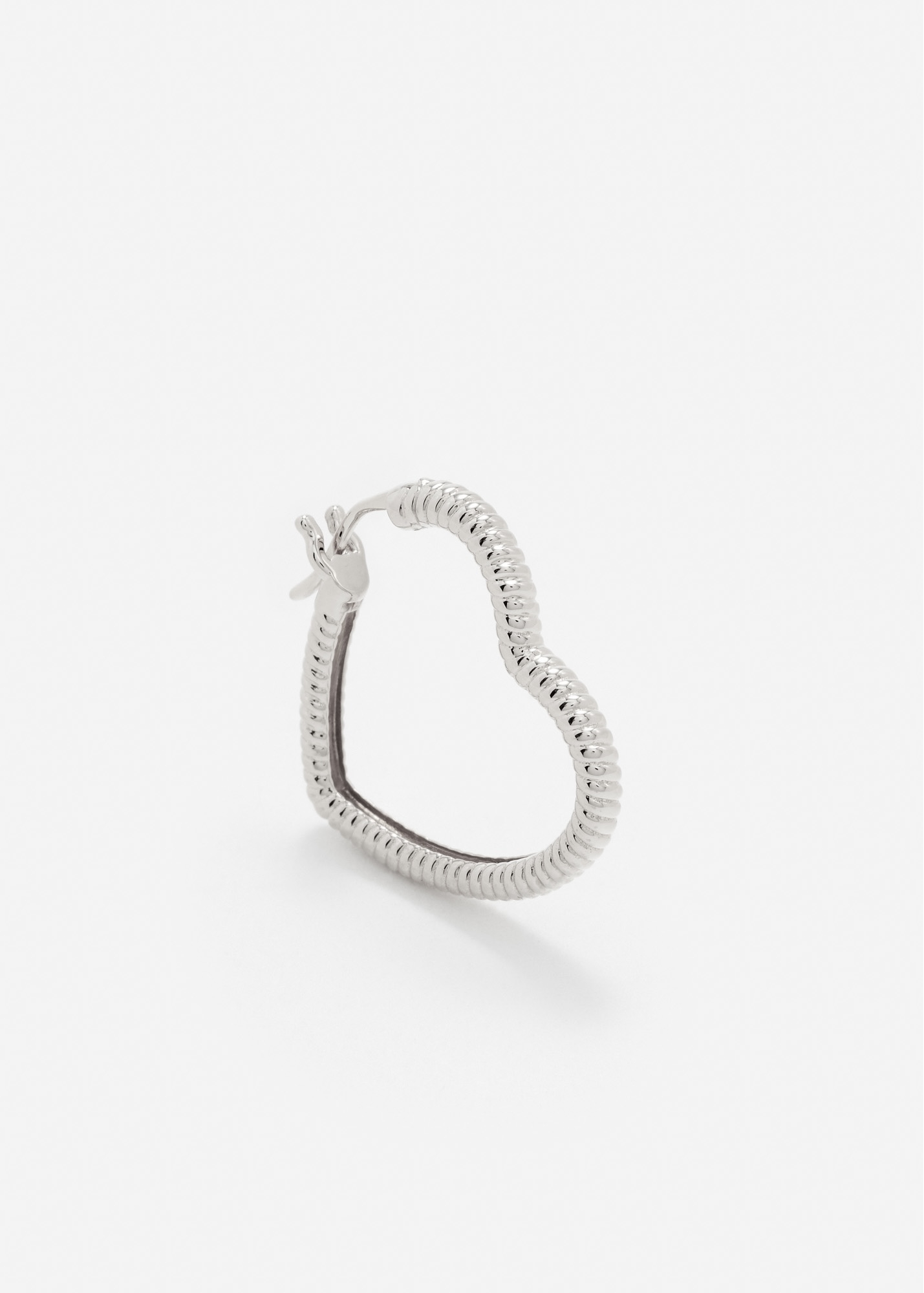 CRÉOLE COEUR RAYURES OR BLANC