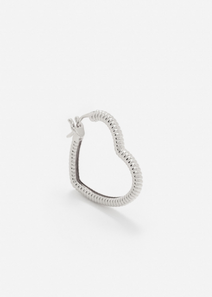 CRÉOLE COEUR RAYURES OR BLANC