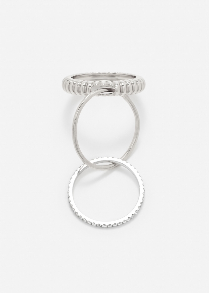 BAGUE UN DEUX TROIS BERLINGOT PM OR BLANC