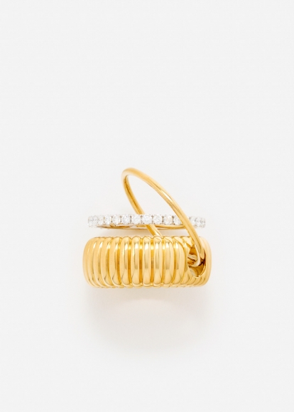 BAGUE UN DEUX TROIS BERLINGOT GM OR JAUNE