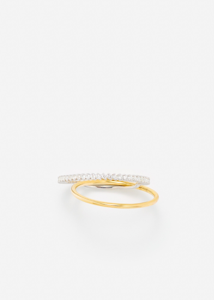 BAGUE UN DEUX PM OR JAUNE