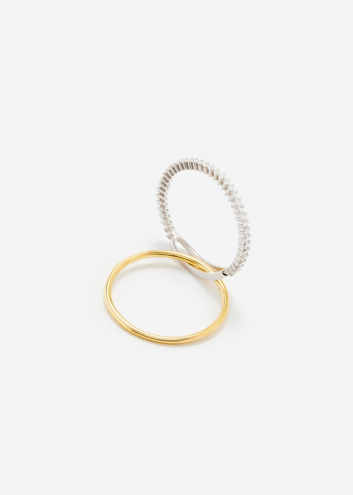 BAGUE UN DEUX PM OR JAUNE
