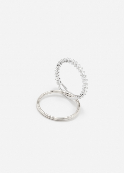BAGUE UN DEUX GM OR BLANC