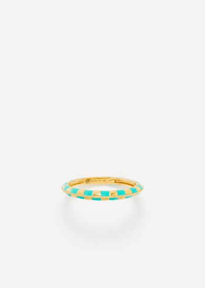 NANO ALLIANCE DAMIER TURQUOISE OR JAUNE