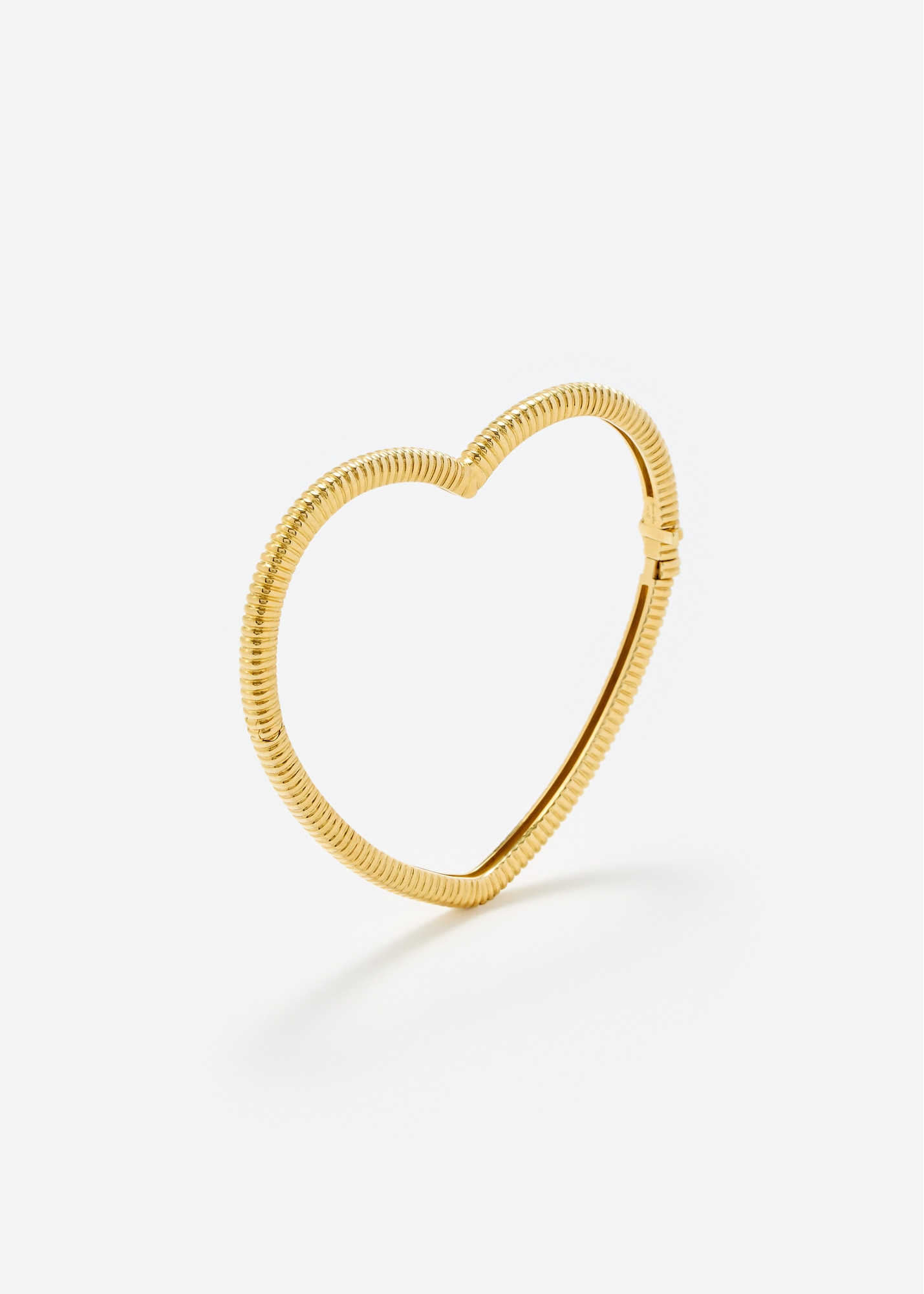 BRACELET JONC COEUR BERLINGOT OR JAUNE