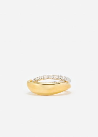 BAGUE EMBRASSÉE DIAMANTS 2 ORS