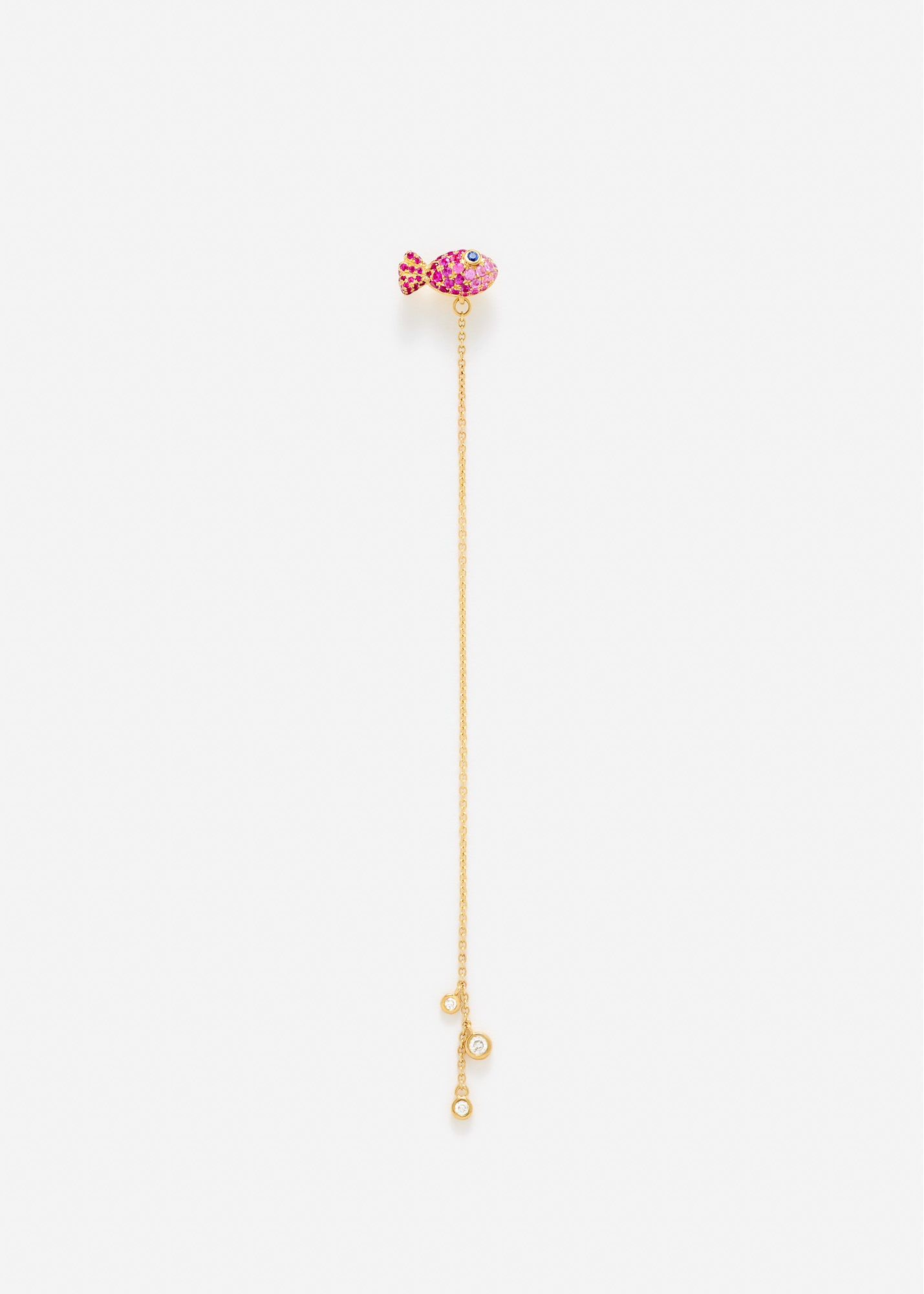 BOUTONNIÈRE PETIT POISSON OR JAUNE