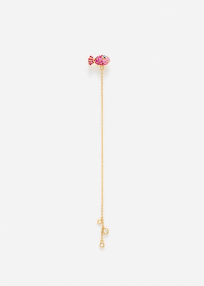 BOUTONNIÈRE PETIT POISSON OR JAUNE