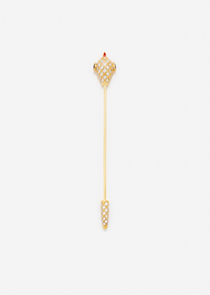 EPINGLE PYTHON OR JAUNE