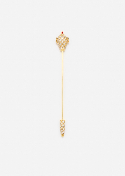 EPINGLE PYTHON OR JAUNE