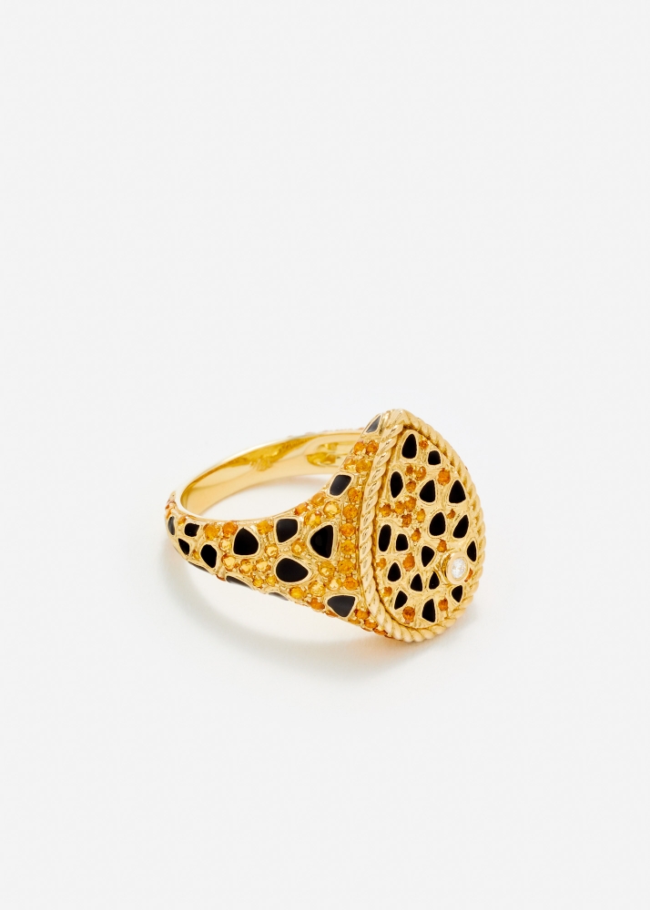 CHEVALIÈRE POIRE LYNX OR JAUNE