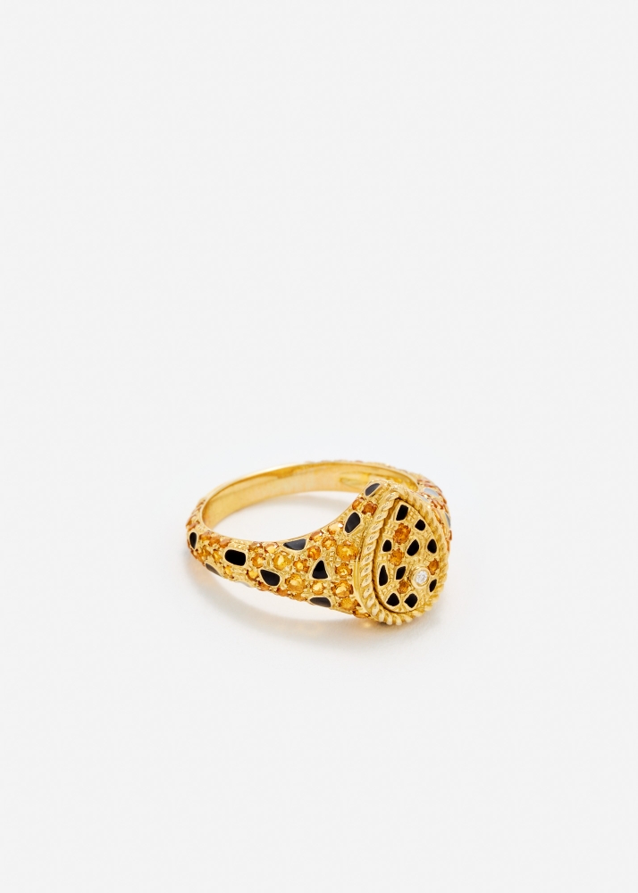 MINI CHEVALIÈRE POIRE LYNX OR JAUNE