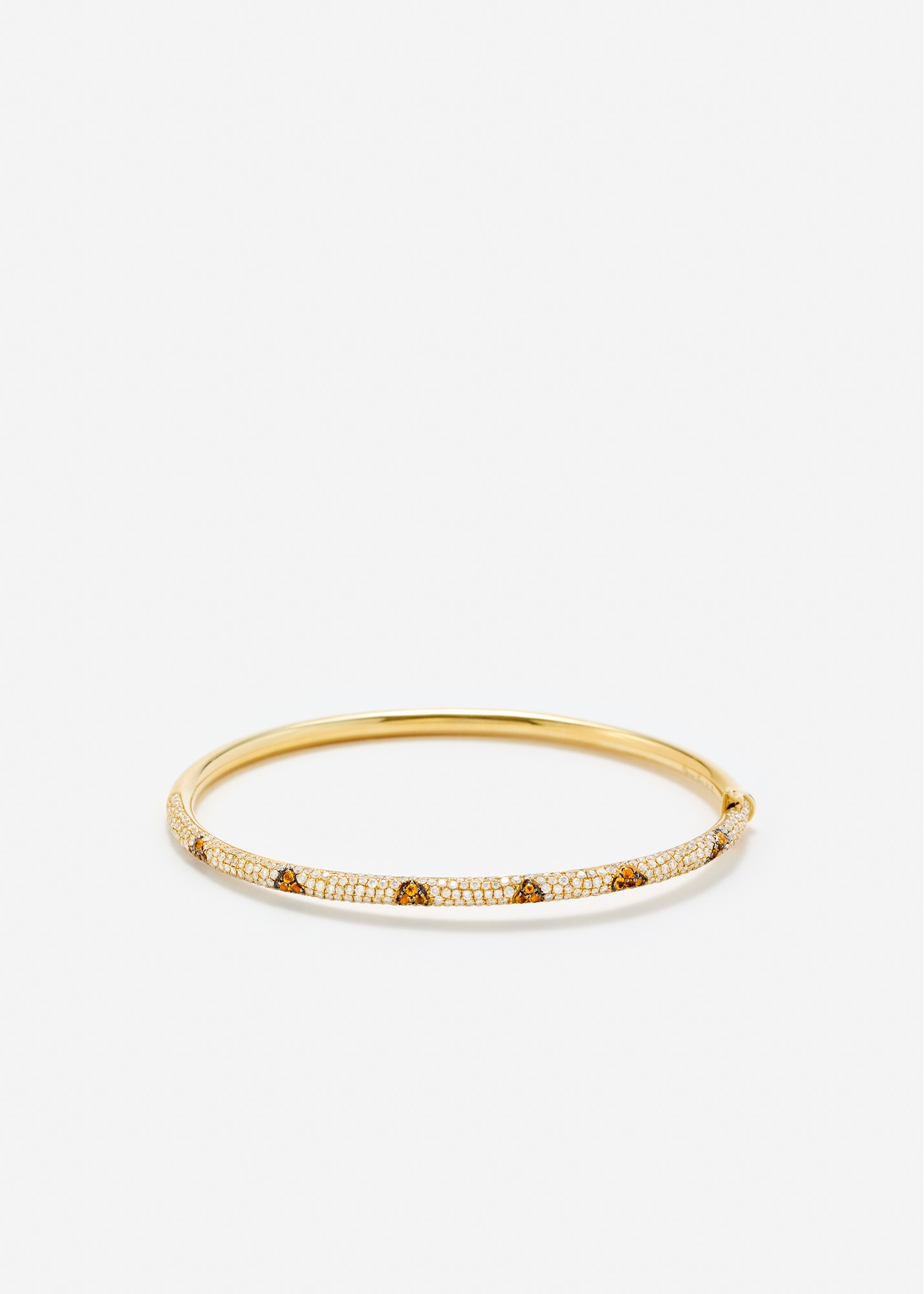 BRACELET JONC LÉOPARD OR JAUNE