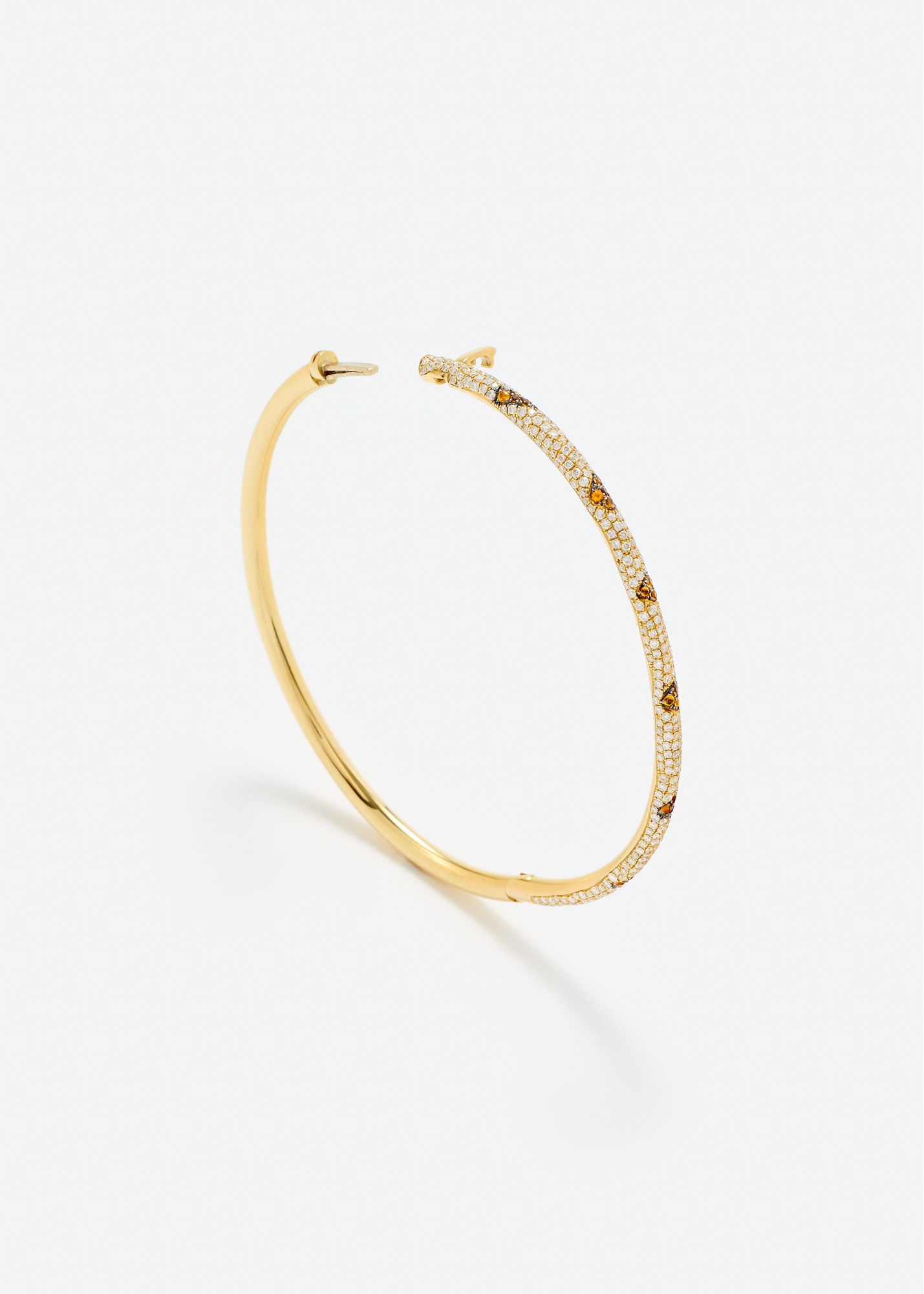 BRACELET JONC LÉOPARD OR JAUNE