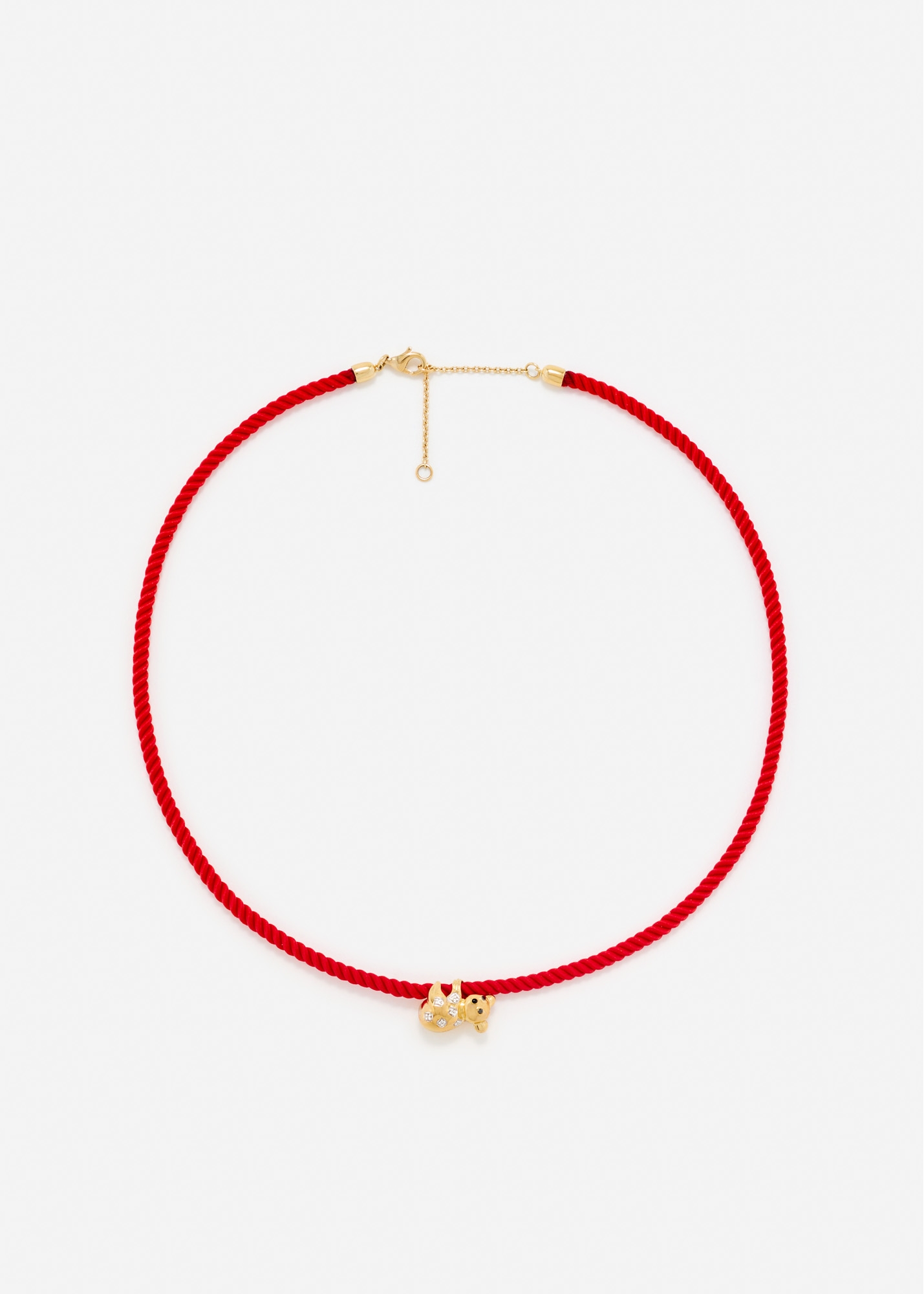 COLLIER KOALA ROUGE OR JAUNE