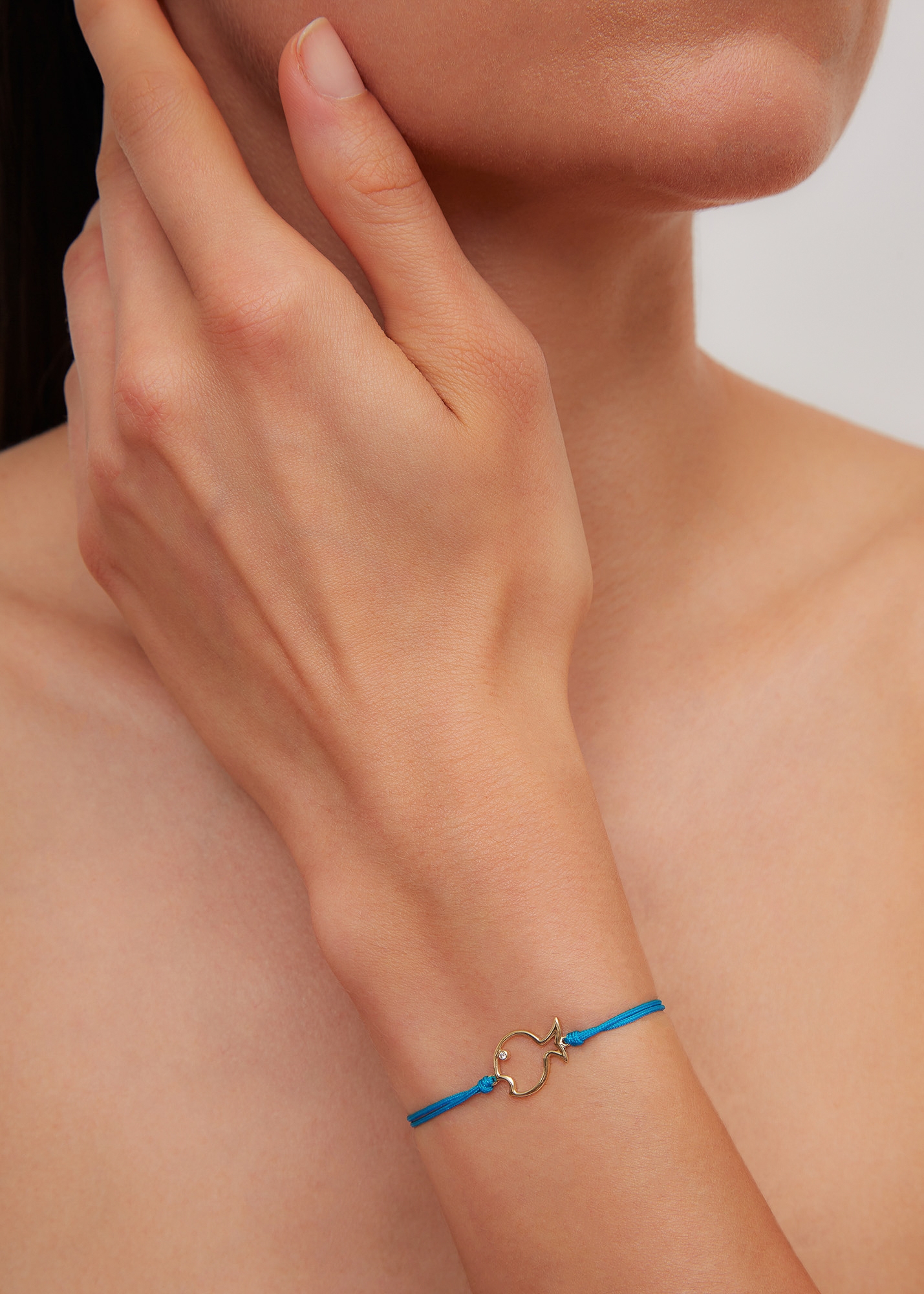 指輪・リング YVONNE LEON Fil Soleil Fuchsia Bracelet in Yellow Gold YVONNE LEON Fil Soleil Fuchsia Bracelet in Yellow Gold