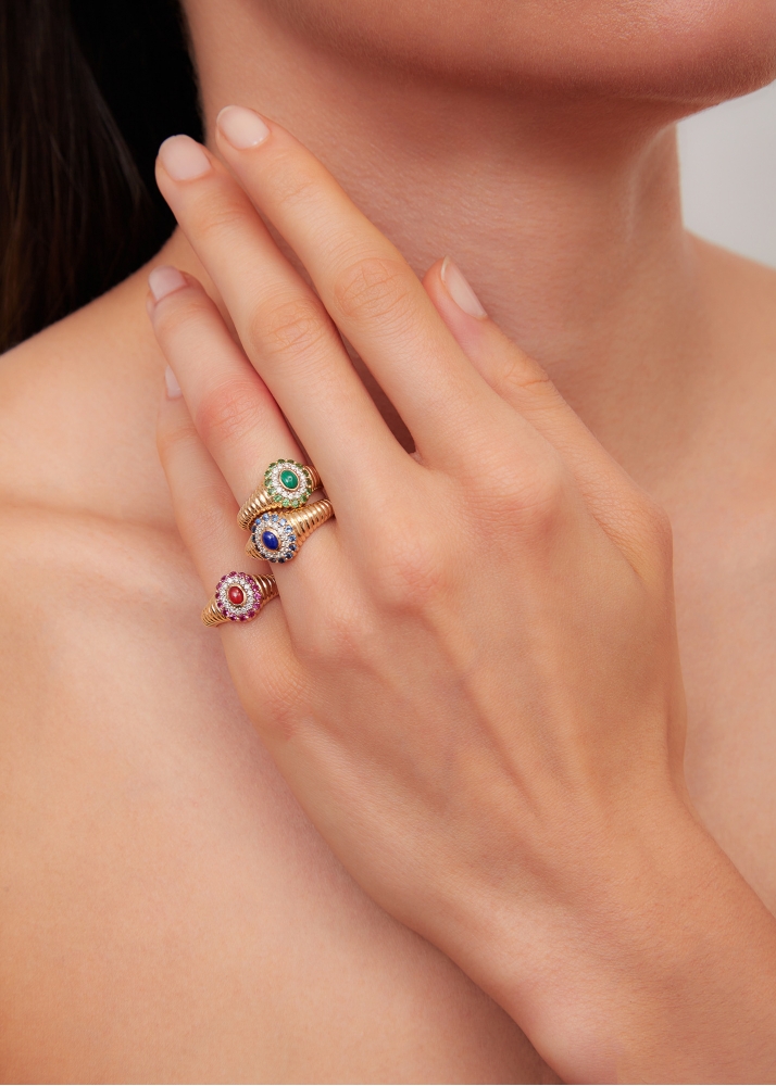 BABY CHEVALIÈRE BERLINGOT POMPADOUR LAPIS LAZULI OR JAUNE