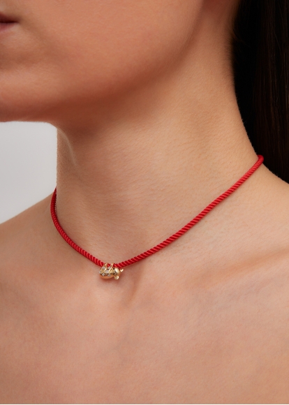 COLLIER KOALA ROUGE OR JAUNE