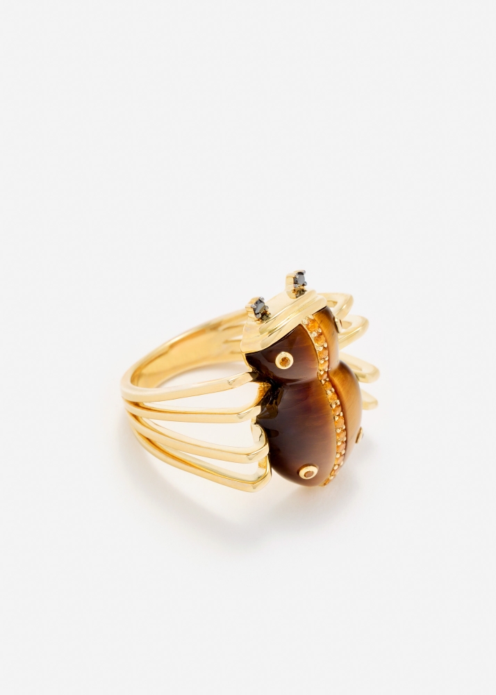 BAGUE ARAIGNÉE OR JAUNE