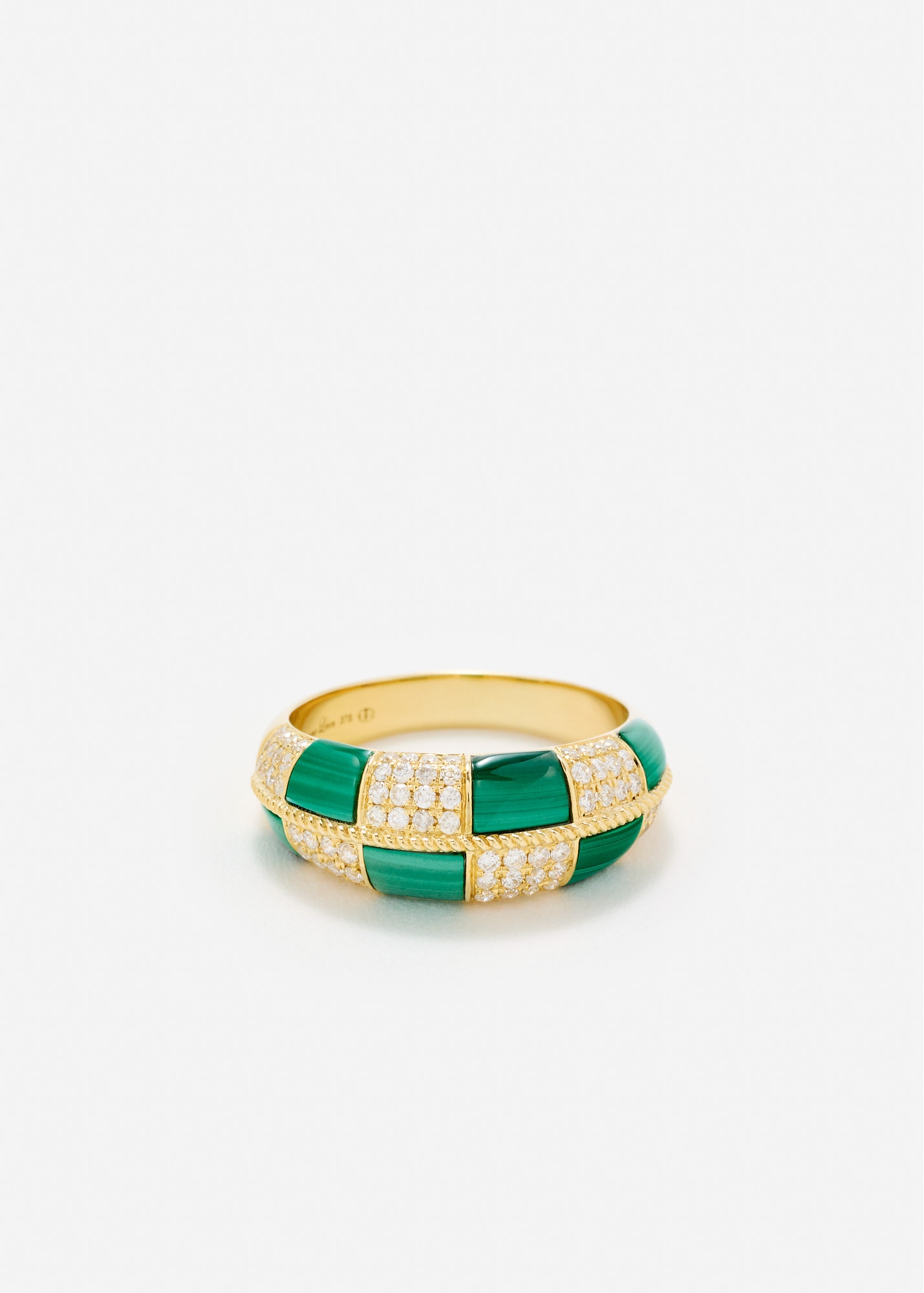 ALLIANCE DAMIER MALACHITE OR JAUNE