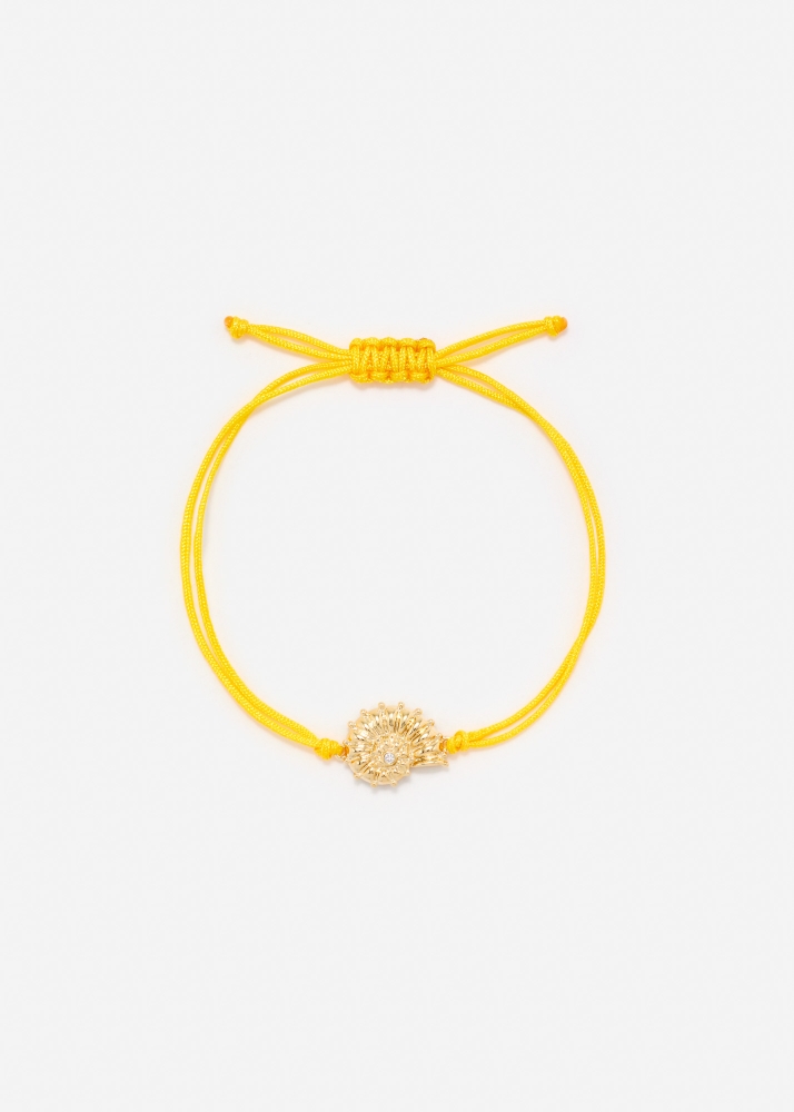 BRACELET FIL NAUTILUS JAUNE OR JAUNE