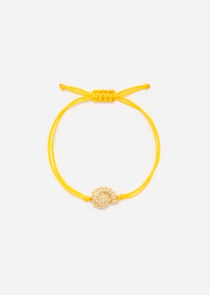 BRACELET FIL NAUTILUS JAUNE OR JAUNE