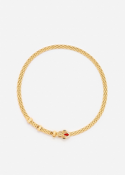 COLLIER PYTHON GOLD OR JAUNE