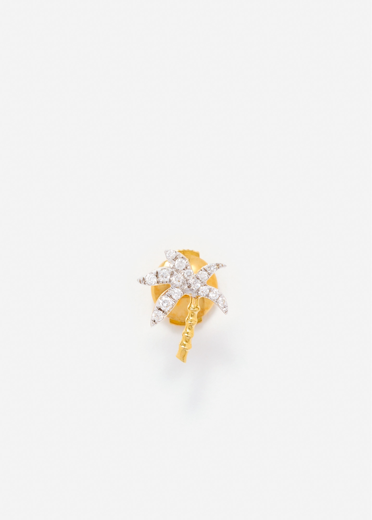 PUCE PALMIER DIAMANTS OR JAUNE