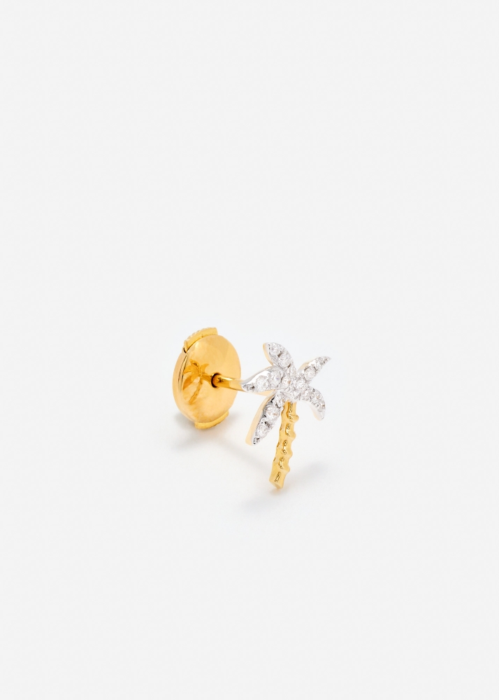 PUCE PALMIER DIAMANTS OR JAUNE