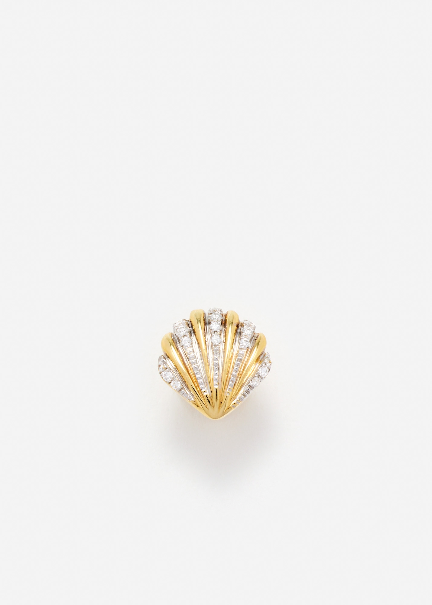 MINI PUCE COQUILLAGE OR JAUNE