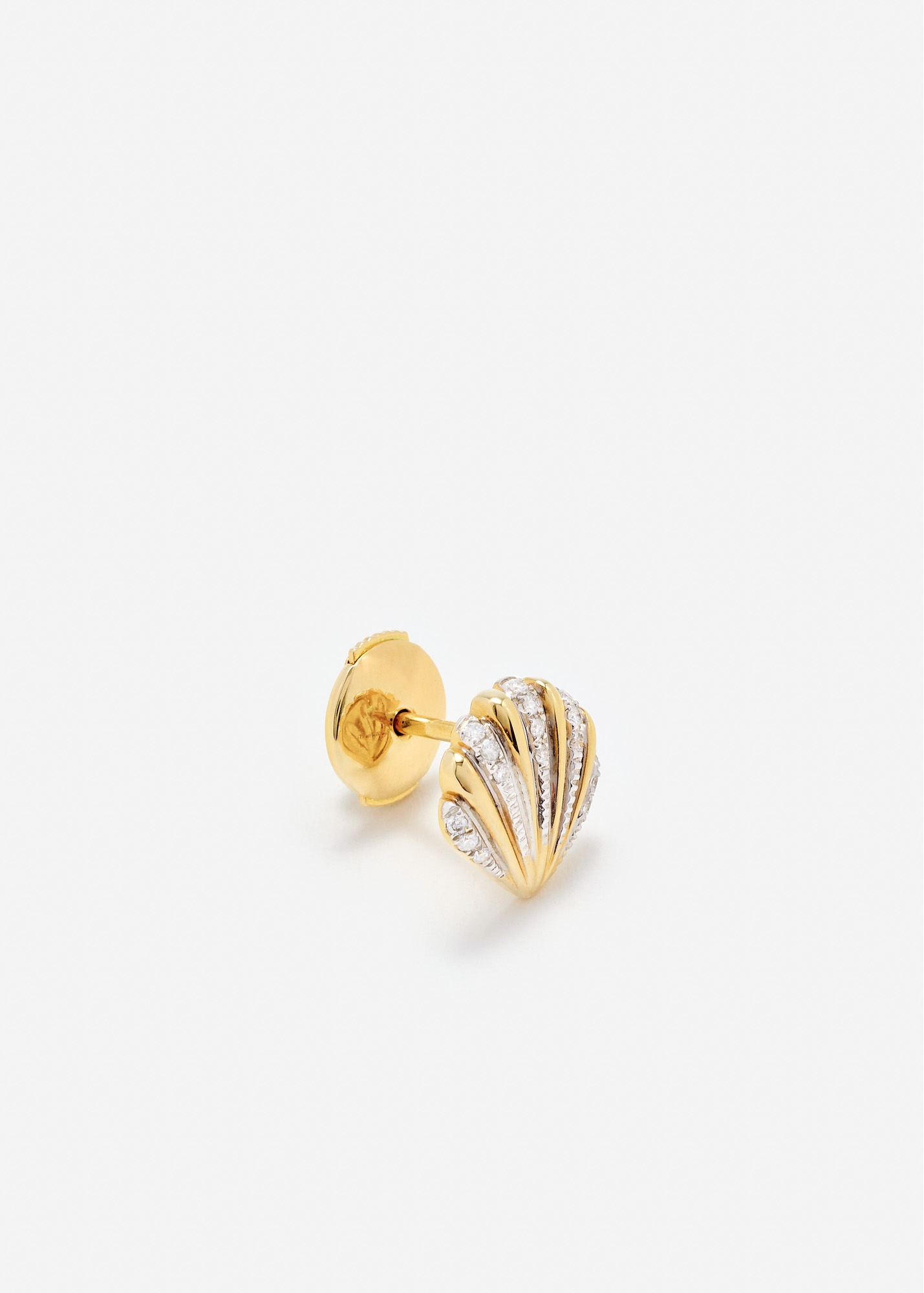 MINI PUCE COQUILLAGE OR JAUNE