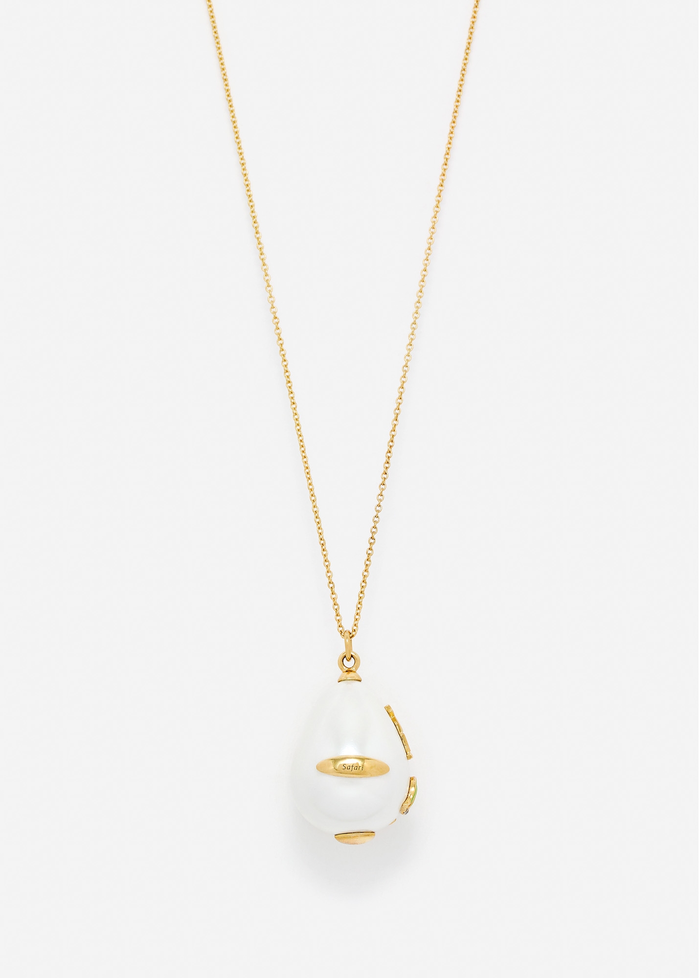 PENDENTIF SAFARI OR JAUNE