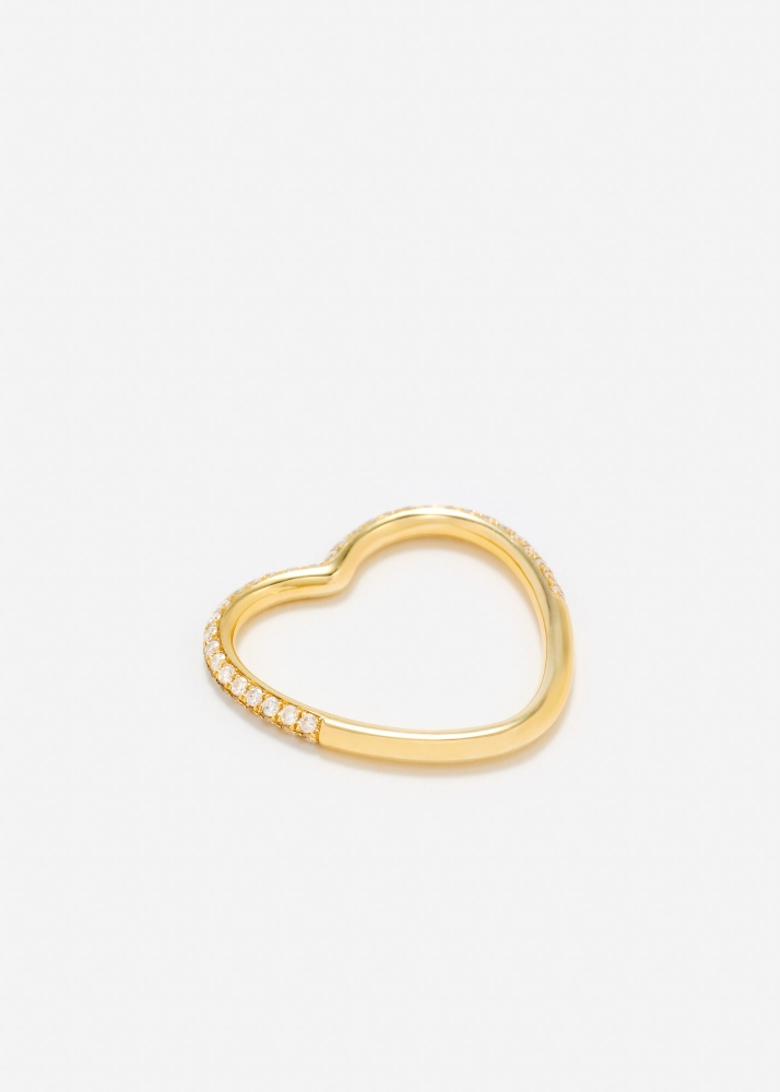 ALLIANCE COEUR DIAMANTS OR JAUNE