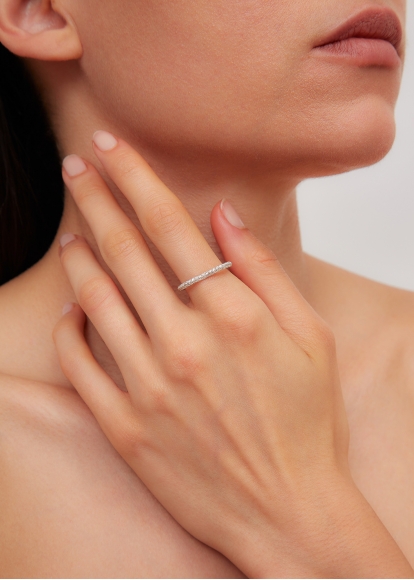 ALLIANCE COEUR DIAMANTS OR BLANC