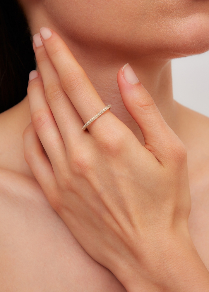 ALLIANCE COEUR DIAMANTS OR JAUNE