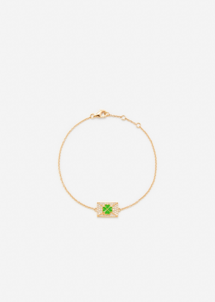 BRACELET MA CHANCE OR JAUNE