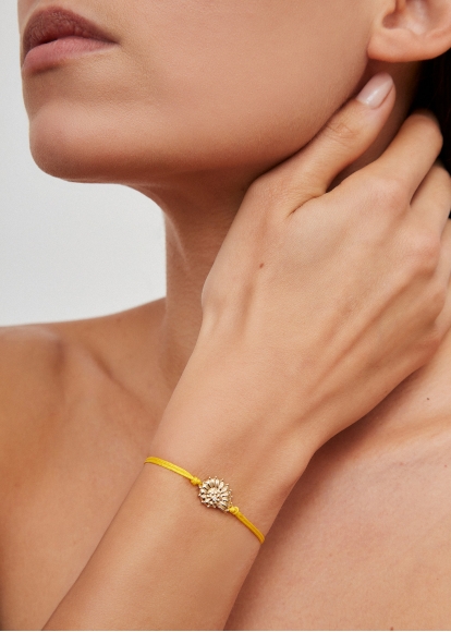 BRACELET FIL NAUTILUS JAUNE OR JAUNE