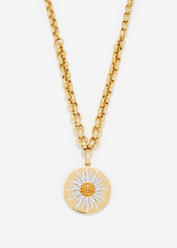 COLLIER ROI SOLEIL OR JAUNE