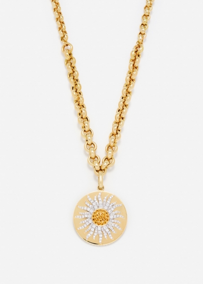 COLLIER ROI SOLEIL OR JAUNE