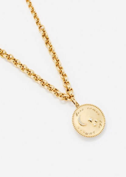 COLLIER ROI SOLEIL OR JAUNE