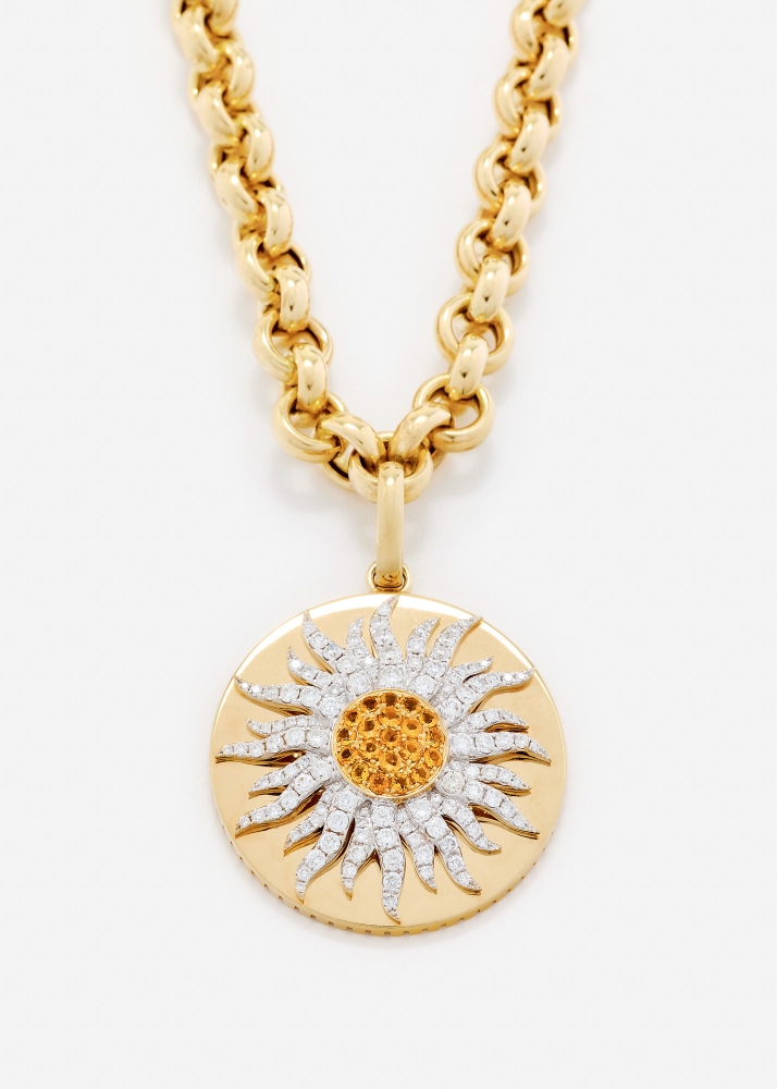 COLLIER ROI SOLEIL OR JAUNE