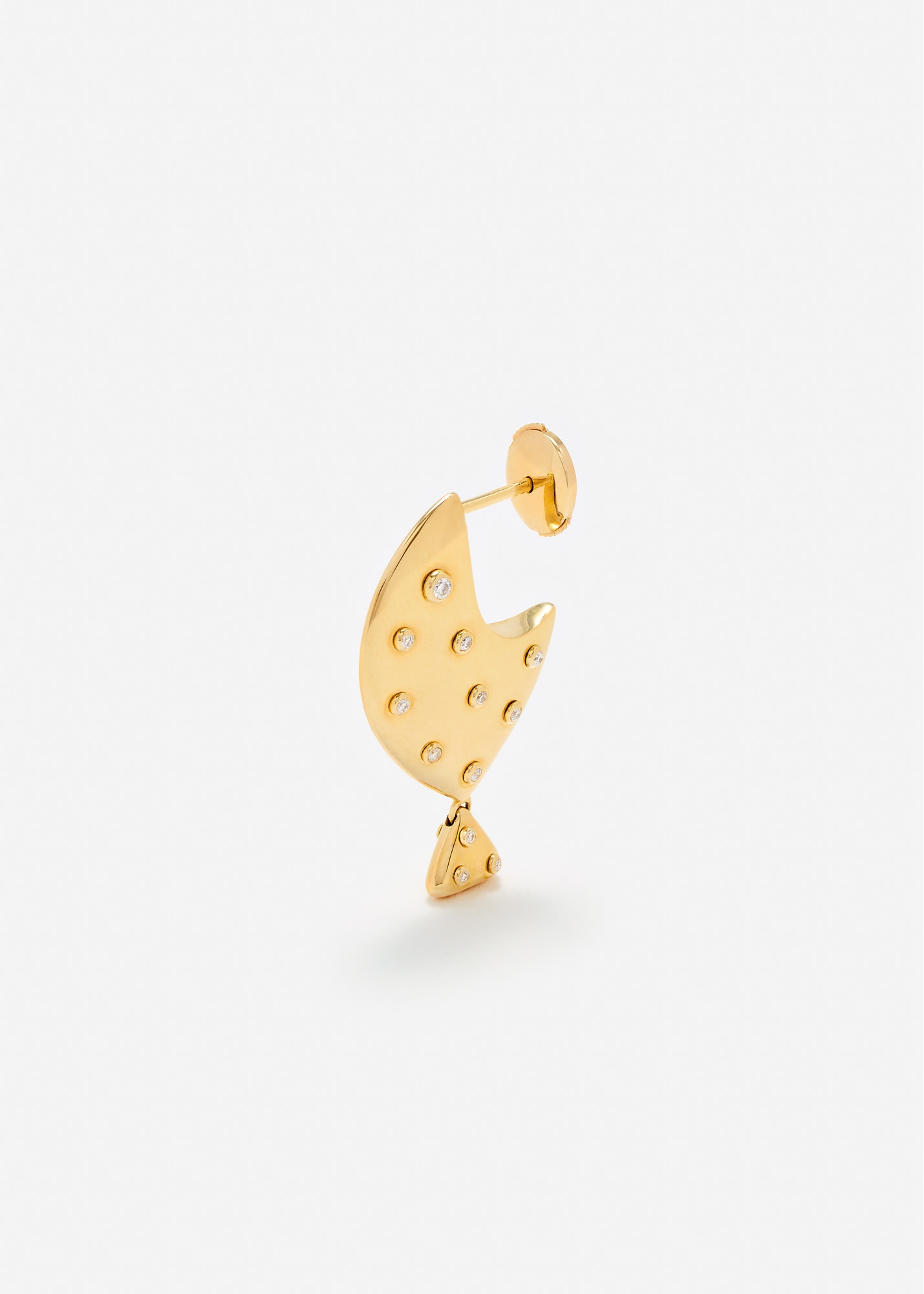 BOUCLE D’OREILLE POISSON CLOWN GOLD PM OR JAUNE