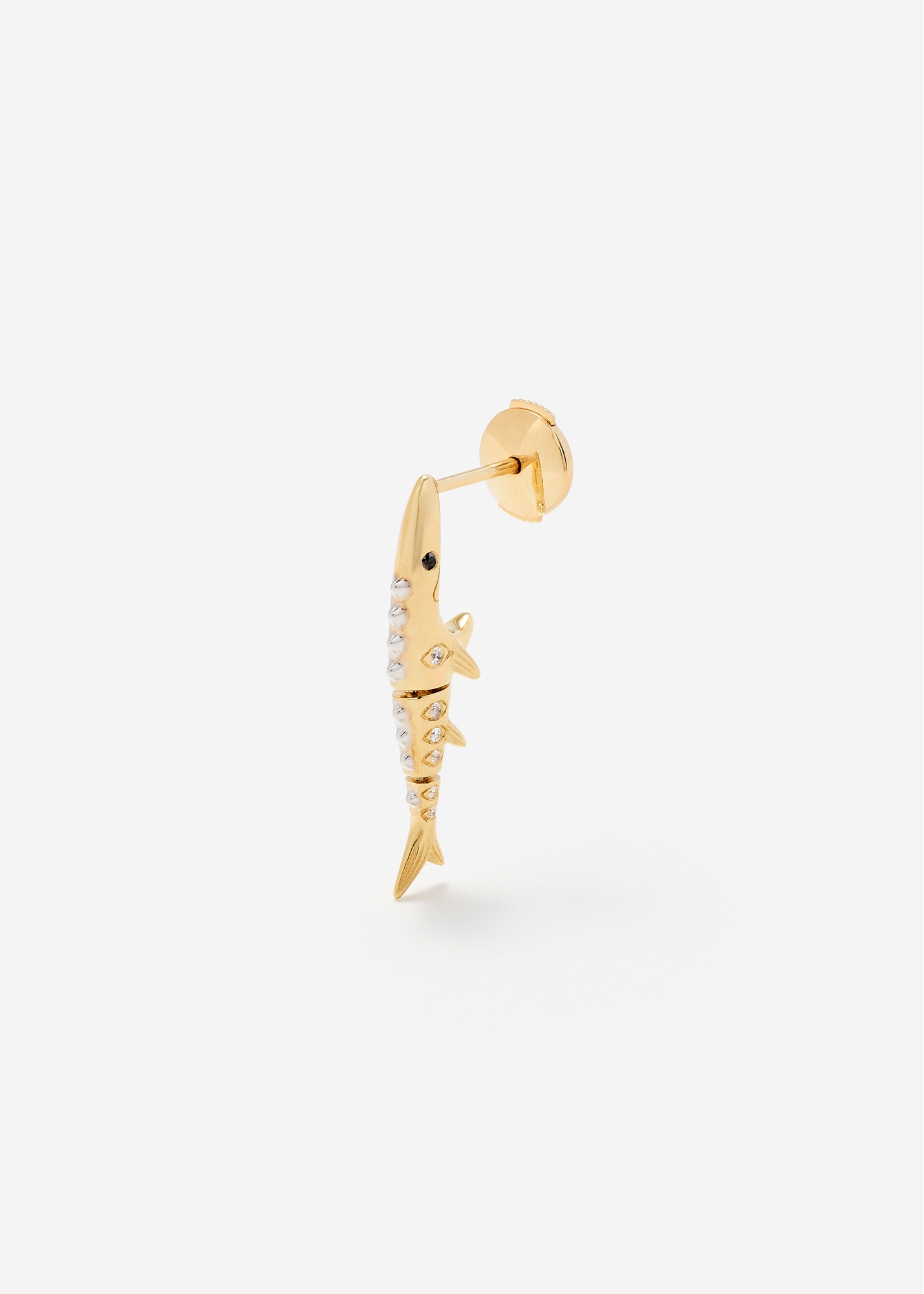 BOUCLE D’OREILLE MARLIN PM OR JAUNE