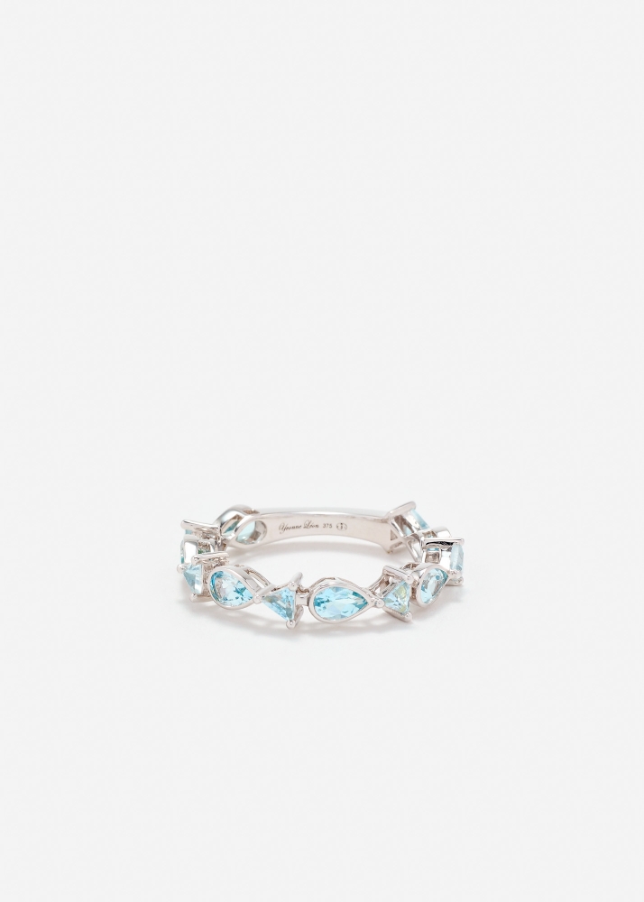 BAGUE LES PETITS POISSONS OR BLANC