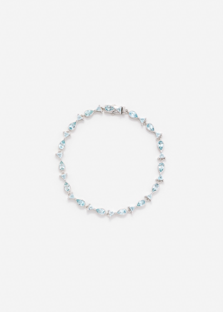 BRACELET LES PETITS POISSONS OR BLANC