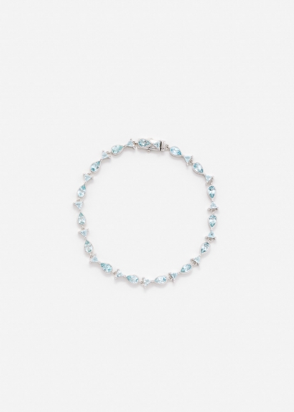 BRACELET LES PETITS POISSONS OR BLANC